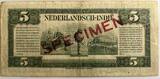 Dutch East-India five gulden 1943 Specimen, PCGS top pop! VF30