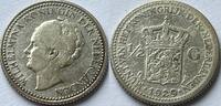 Nederland 1/2e gulden 1929 parelvariant ZF-