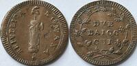Italian States (Roman Republic) 2 baiocco ND (1799) PR-