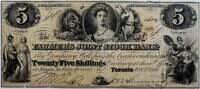 Canada 25 shilling 1849 Farmers joint Stock Bank ZF