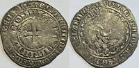 Graafschap Holland (Dordrecht) dubbele groot of plak ZJ (1376) Willem V van Beieren (1350-1389) uit muntvondst ‘Kapel tot Heese’ ZF