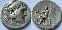 Lycia, Phaselis tetradrachm in the name and types of Alexander III of Macedon (Seleucid countermark anchor) -
