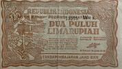 Indonesia (Sumatra) 25 rupiah 1948 ZF/PR