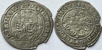 Hertogdom Brabant (Leuven) nieuw torentje of schuerken ZJ (1374-1377 Johanna en Wenceslaus (1355-1383) uit muntvondst ‘van Kapel tot Heese’ ZF