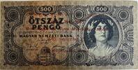 Hungary 500 pengo overprint -