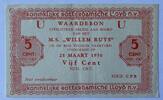Nederland Vijf cent 1950 Scheepsgeld W.Ruys ZF