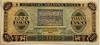 Croatia 1000 kuna 1943 AU