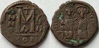 Byzantine Empire follis Justin II and Sophia (565-578) ZF