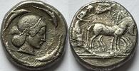 Sicily (Syracuse) tetradrachm ND (ca.478-466 BC) rare coin! ZF