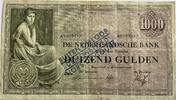 Nederland 1000 gulden 1938 meerdere gaatjes, met buiten omloop stempel ZF