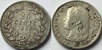 Nederland 25 cent 1896 ZF