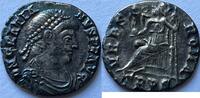 Roman Empire siliqua Trier (Gratianus 367-383) with attractive blue patina -