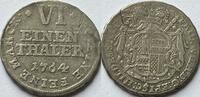 German States (Hildesheim) 1/6e thaler Friedrich Wilhelm von Westfalen (1763-1789) scratch -
