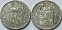 Nederland tien cent 1827B type A ZF-