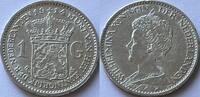 Nederland een gulden 1914 enige originele muntglans PR