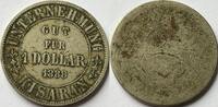 Plantage Kisiran een dollar 1888 plantage geld ZF
