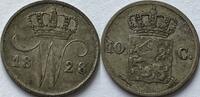 Nederland tien cent 1828U ZF