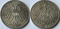 Germany (Lübeck) 3 mark 1911A PR