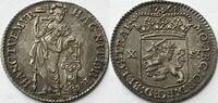 Noordelijke Nederlanden (Utrecht) halve gulden of tien stuiver 1768 prachtstuk met patina! AU/UNC