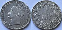 German States (Saxony-Meiningen) 1/2e gulden Bernhard Erich Freund (1803-1866) -