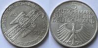 Germany (BDR) five mark 1952 rare coin with some original lustre and some starting patina AU