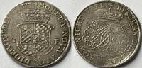 German States (Quadlinburg) 2/3e thaler Anna Sophia von Pfalz-Birkenfeld (1645-1680) rare coin! -
