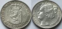 Nederland 1/2e gulden enige originele muntglans -