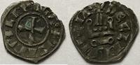 Crusaders Achaea Denier ND Isabelle de Villehardouin (1297-1301) ZF