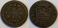 Noordelijke Nederlanden (Zeeland) Duit Overslag 1793/92 (CNM geen waarde) ZF