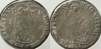 Noordelijke Nederlanden (Utrecht) drie gulden 1714 zwakke slag zoals gewoonlijk ZF