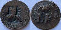 French Guyana two sous 1789 countermark TB (Trinidad and Tobago) ZF