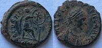 Roman Empire small follis ND Aelia Flaccilla (388) ZF