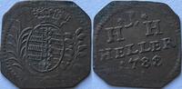 Hildburghausen (Saxony) heller 1788 klippe ZF