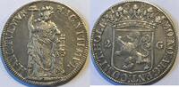Noordelijke Nederlanden (Holland) twee gulden 1687 zeldzame munt in nette kwaliteit PR-