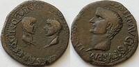 Roman Empire dupondius Drusus and Nero (struck under Tiberius) ZF-
