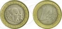 Monaco 1 Euro Monaco 1 Euro 2001 Umlaufmünze Fürst Rainier III. -