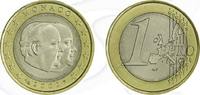 Monaco 1 Euro Monaco 1 Euro 2002 Umlaufmünze Fürst Rainier III. -