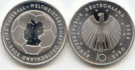 Deutschland 10 Euro BRD 10 Euro Silber 2003 A Fußball-WM Ausgabe I st -