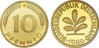Deutschland 10 Pfennig 1988 Deutschland bankfrisch 0,50 EUR  plus 9,90 EUR verzending