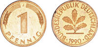 Deutschland 1 Pfennig 1990 Deutschland circuliert 0,30 EUR incl. BTW., plus 9,90 EUR verzending