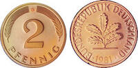 Deutschland 2 Pfennig Deutschland -