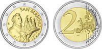 San Marino 2 Euro 2021 San Marino bankfrisch 3,50 EUR  plus 9,90 EUR verzending