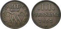 Mecklenburg-Strelitz, Herzogtum 3 Pfennig Mecklenburg-Strelitz, Herzogtum -