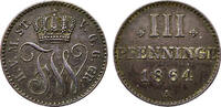 Mecklenburg-Strelitz, Herzogtum 3 Pfennig Mecklenburg-Strelitz, Herzogtum -