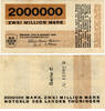 Weimar 2 Millionen Mark Weimar -