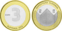 Slowenien 3 Euro Slowenien -