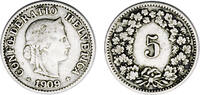 Schweiz 5 Rappen Schweiz -