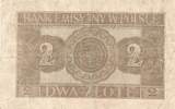 Deutschland Drittes Reich Polen 2 Zloty Zlotych 1941 (Sierpnia) Serie: AF, Emissionsbanknote IV, F