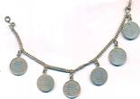 Großbritannien, Britisch Indien 6x 2 Annas 1893, 1897, 1903, 1905, 1 Victoria (1837-1901) Edward VII. (1901-1910) Armband Bettelarmband 6 Münzen Lot VF