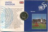 Großbritannien 2 Pounds 1995 2 Pfund 1945-1995 - Vereinte Nationen UNC